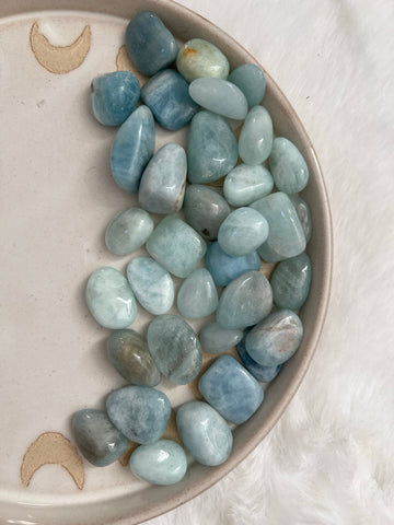 Aquamarine tumbles