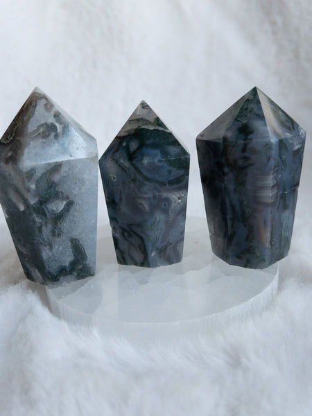 Moss agate cupcake