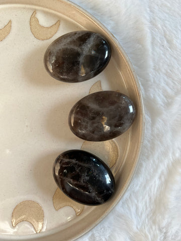 Smokey quartz palm