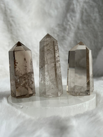Smokey quartz points