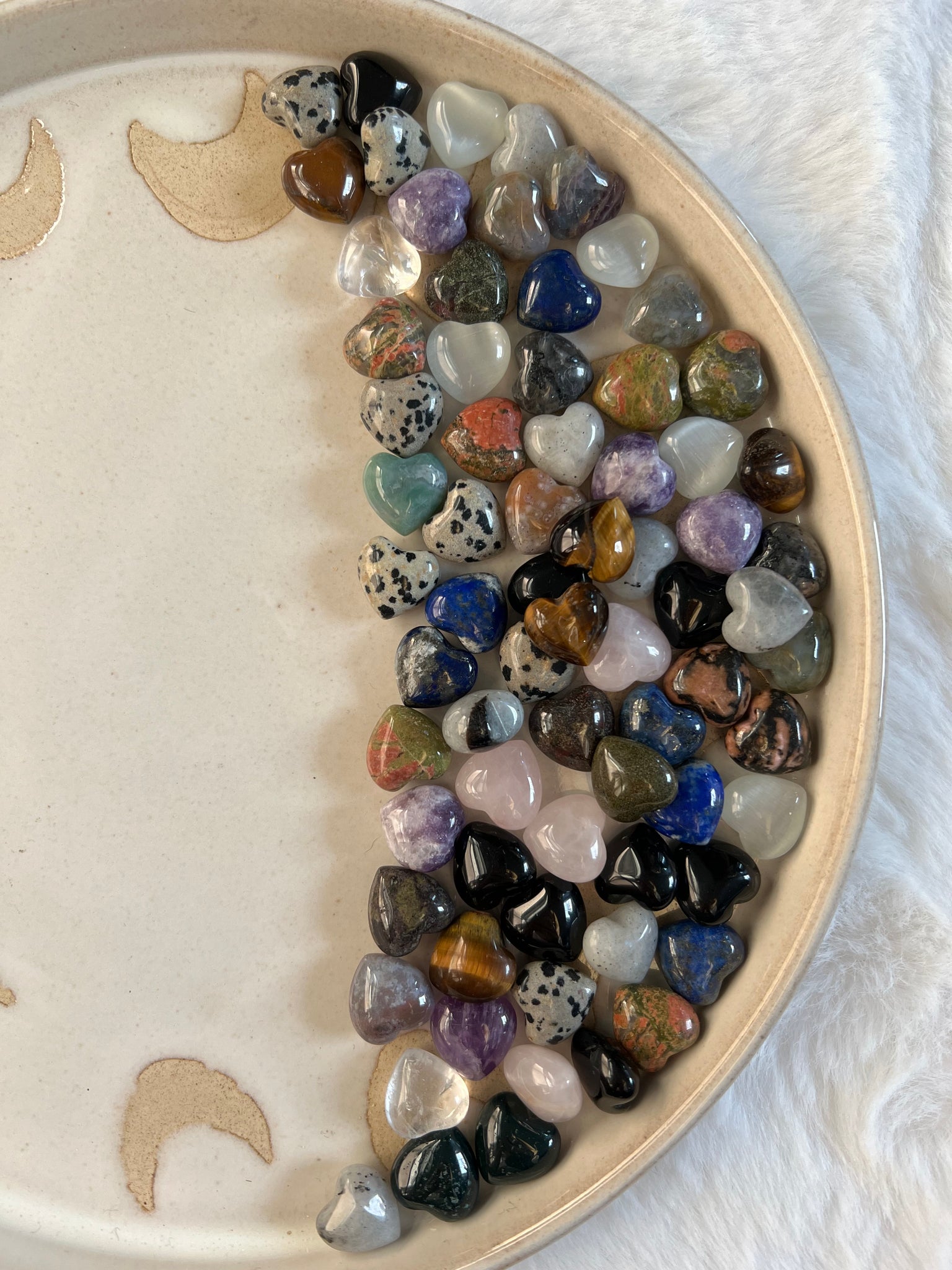Crystal mini hearts