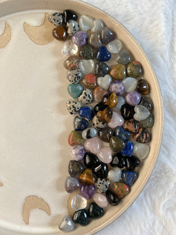 Crystal mini hearts