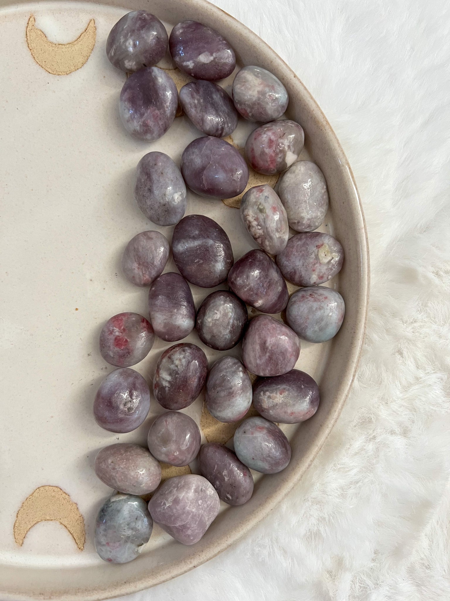 Pink Tourmaline Tumbles