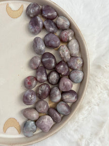 Pink Tourmaline Tumbles