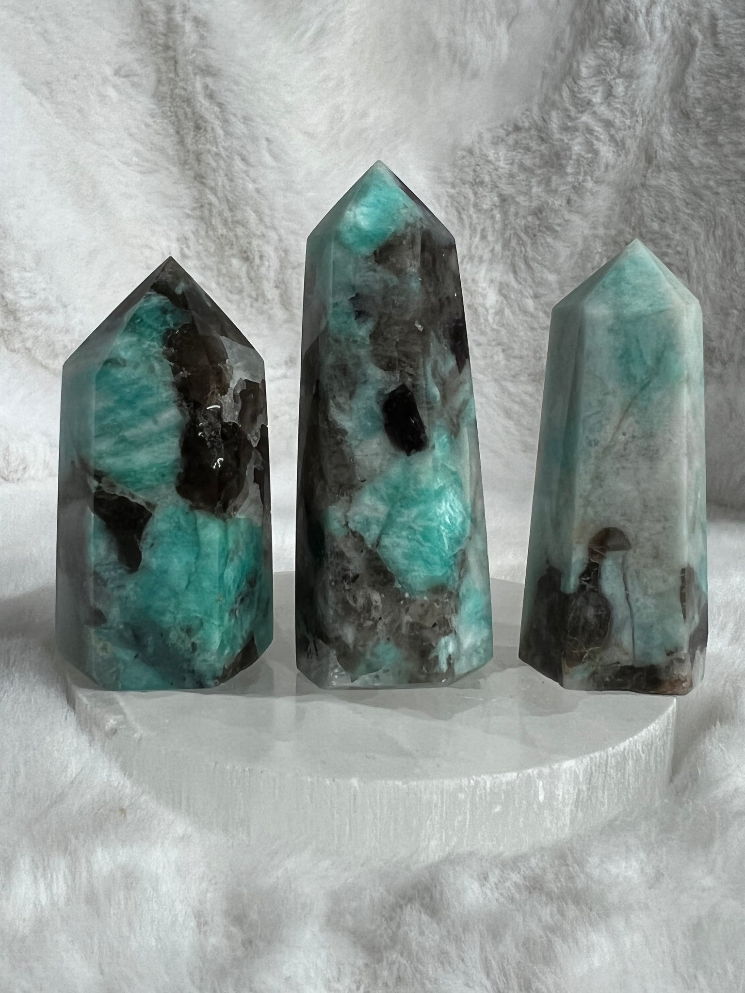 Amazonite with black Tourmaline