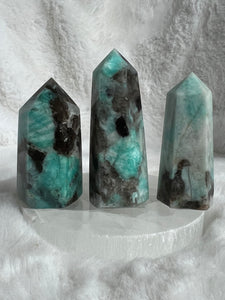 Amazonite with black Tourmaline
