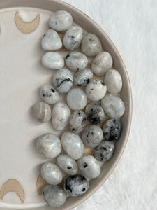 Rainbow moonstone tumbles