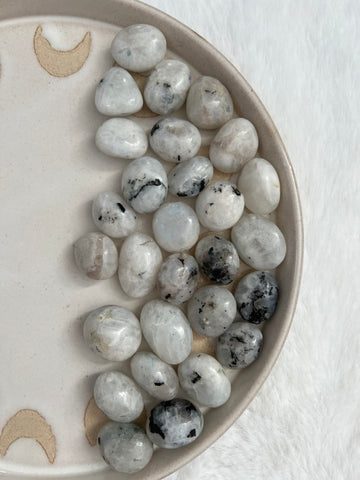 Rainbow moonstone tumbles