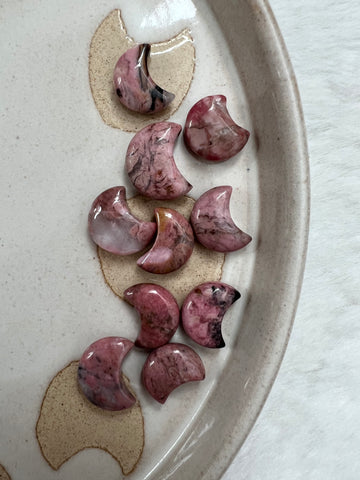Rhodonite mini moon