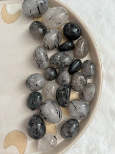 Tourmilated quartz Tumbles