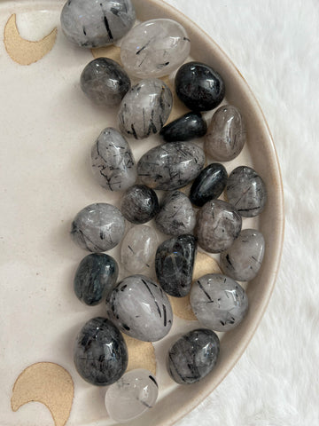 Tourmilated quartz Tumbles