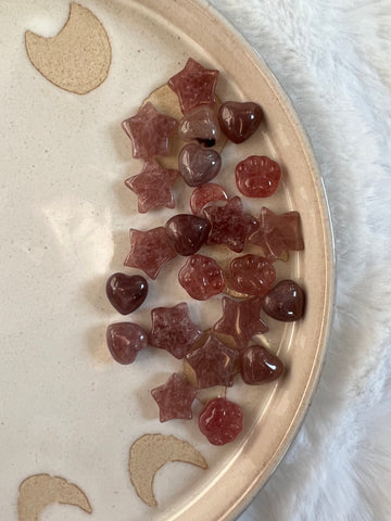 Strawberry quartz minis