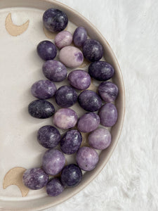 Lepidolite tumbles