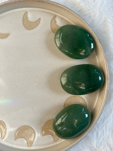 Green Aventurine palm stone
