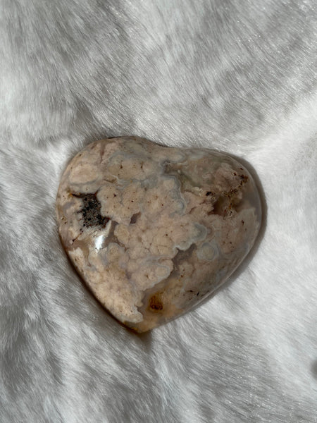 Flower agate hearts
