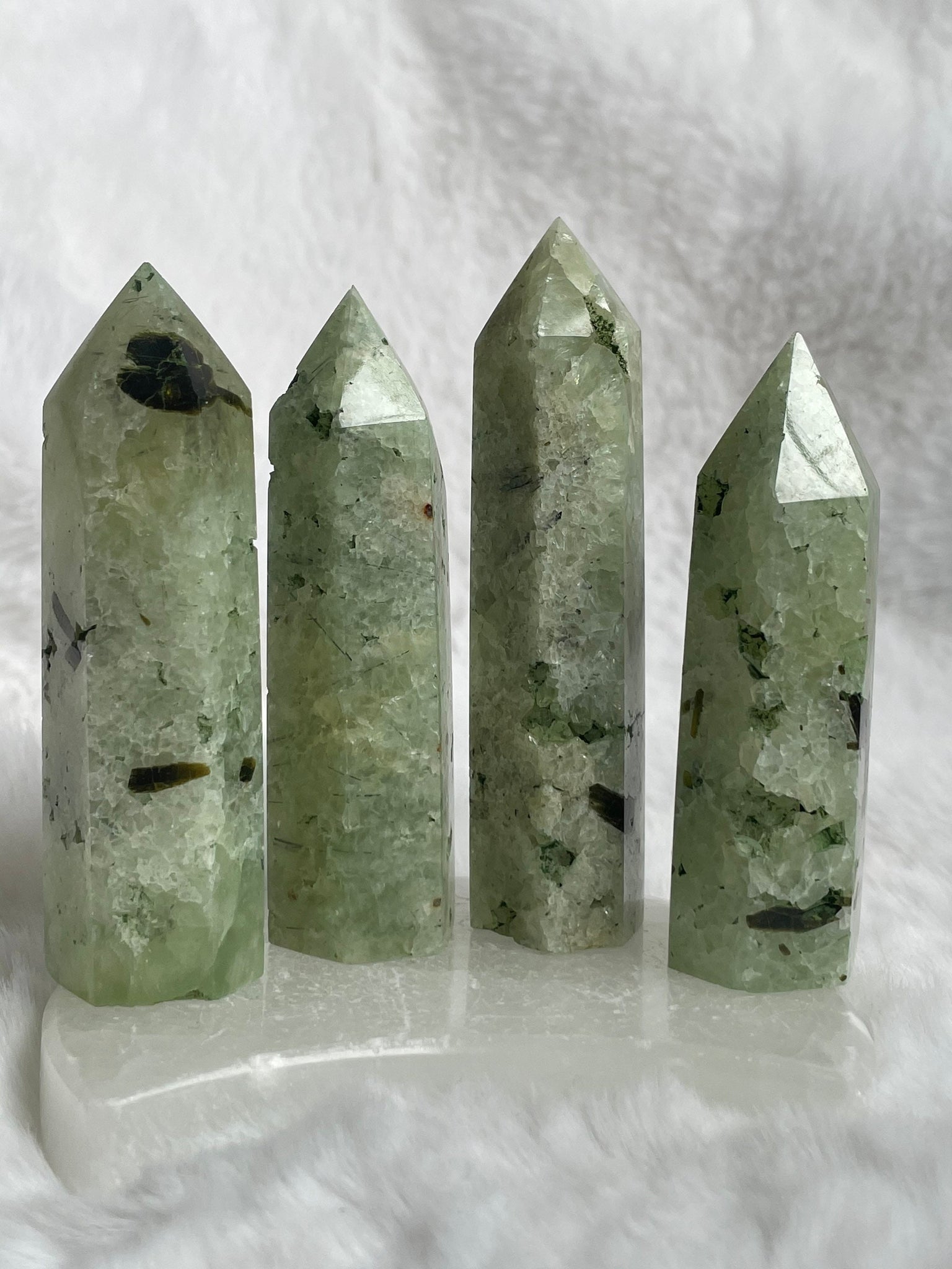 Prehnite towers