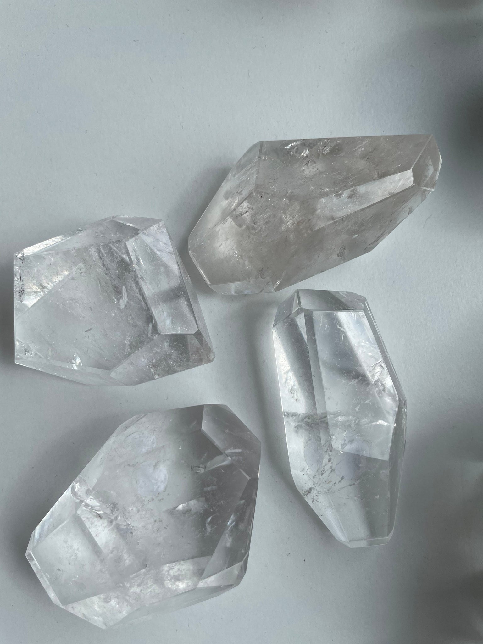 High grade Clear quartz freeform with rainbows