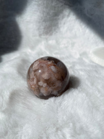 Black flower agate