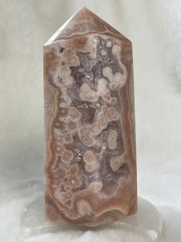 Stunning Large Pink Amethyst tower
