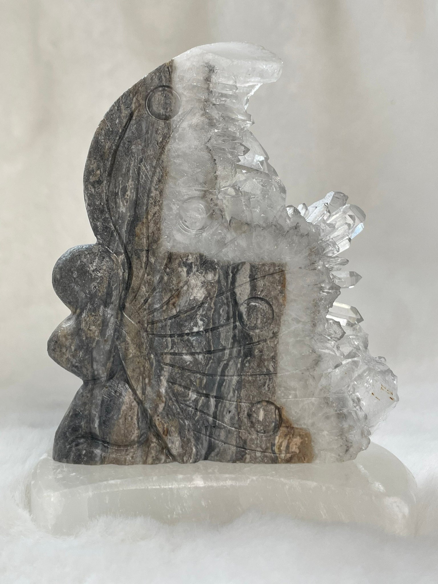 Clear Quartz cluster fairies