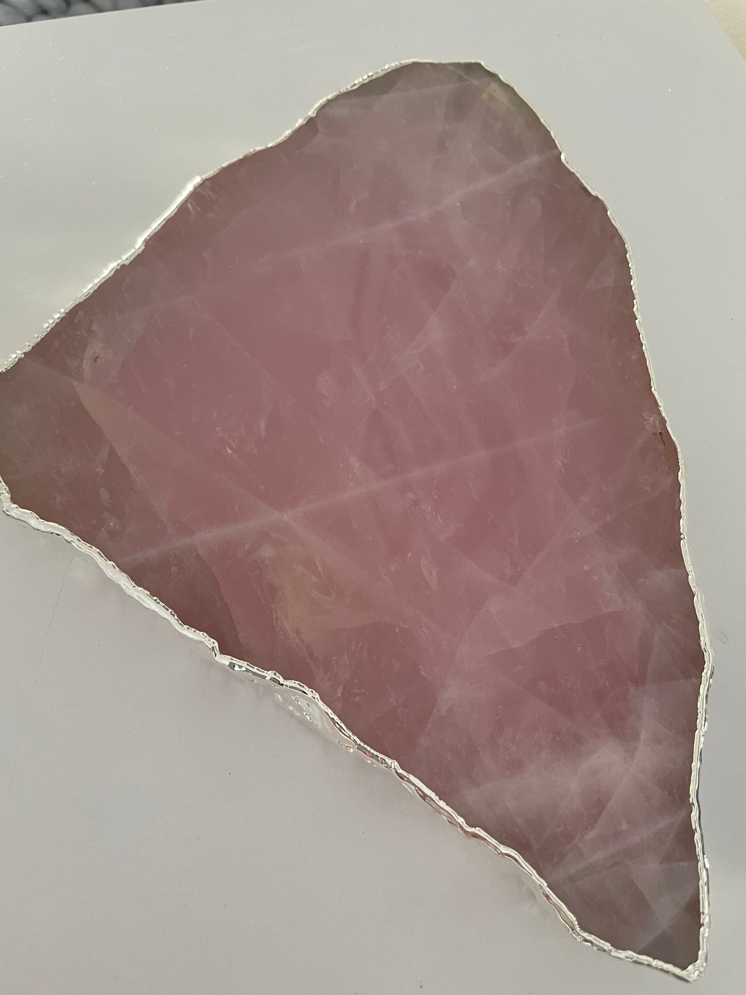 Gorgeous Rose Quartz platter