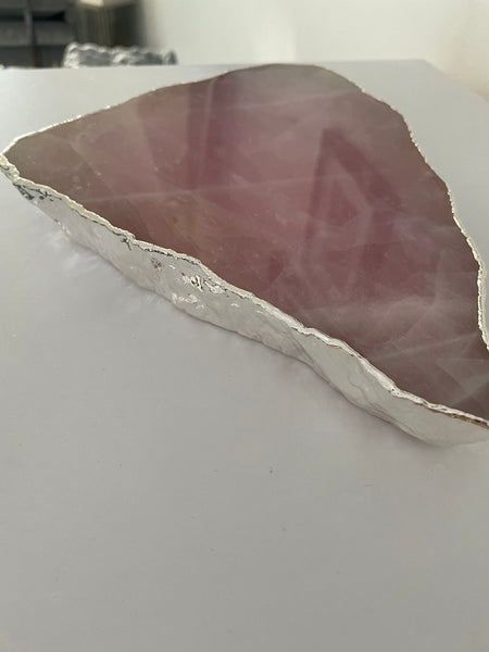 Gorgeous Rose Quartz platter