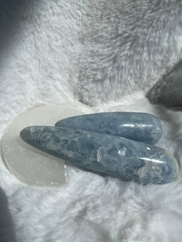 Celestite massage wands