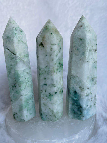 Pheonix Stone/ malachite/ chrysocolla towers