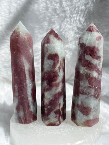 High grade Pink tourmaline towers