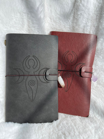 Leather Crystal journal