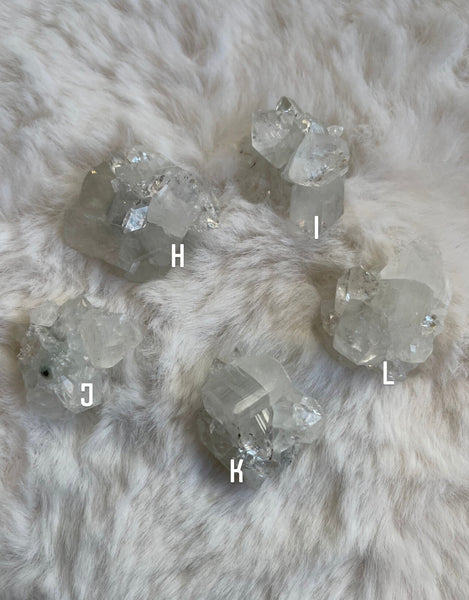 Diamond Apophyllite clusters