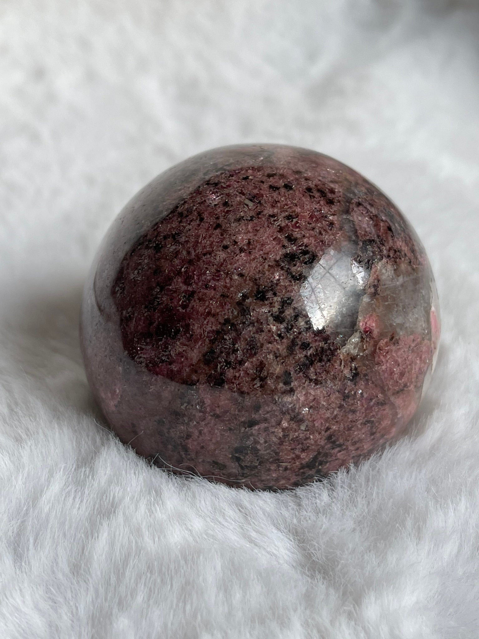 Rhodonite sphere