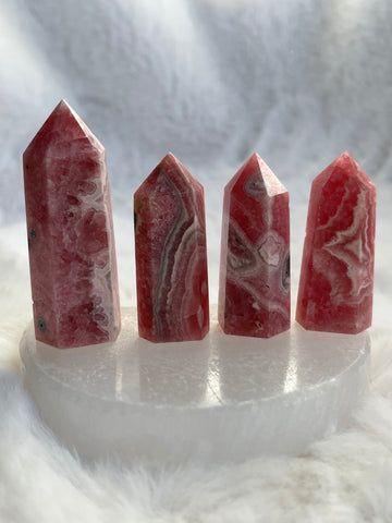 Rhodochrosite points