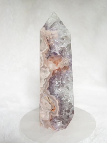Amethyst flower agate tower