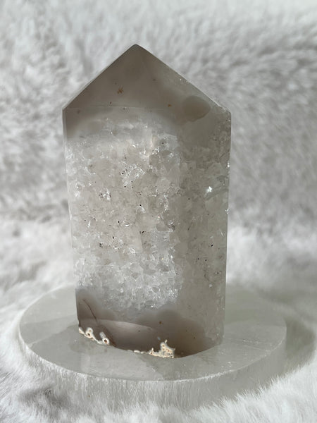 Agate druzy towers