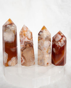 Flower agate with carnelian