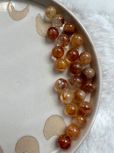 Fire quartz mini sphere