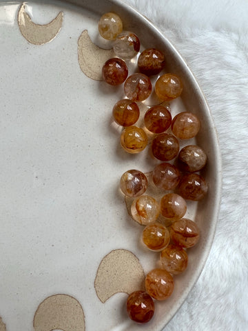 Fire quartz mini sphere