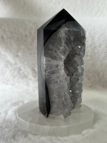 Agate druzy towers