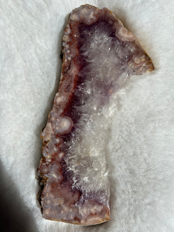 Amethyst flower agate slab