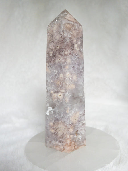Amethyst flower agate tower